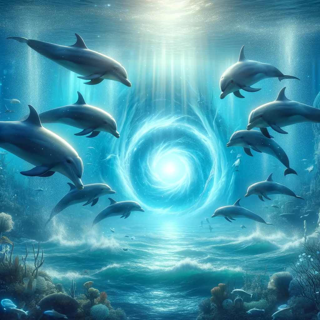 THE DOLPHINS KNOW WHERE ALL OF THE PORTALS ARE
